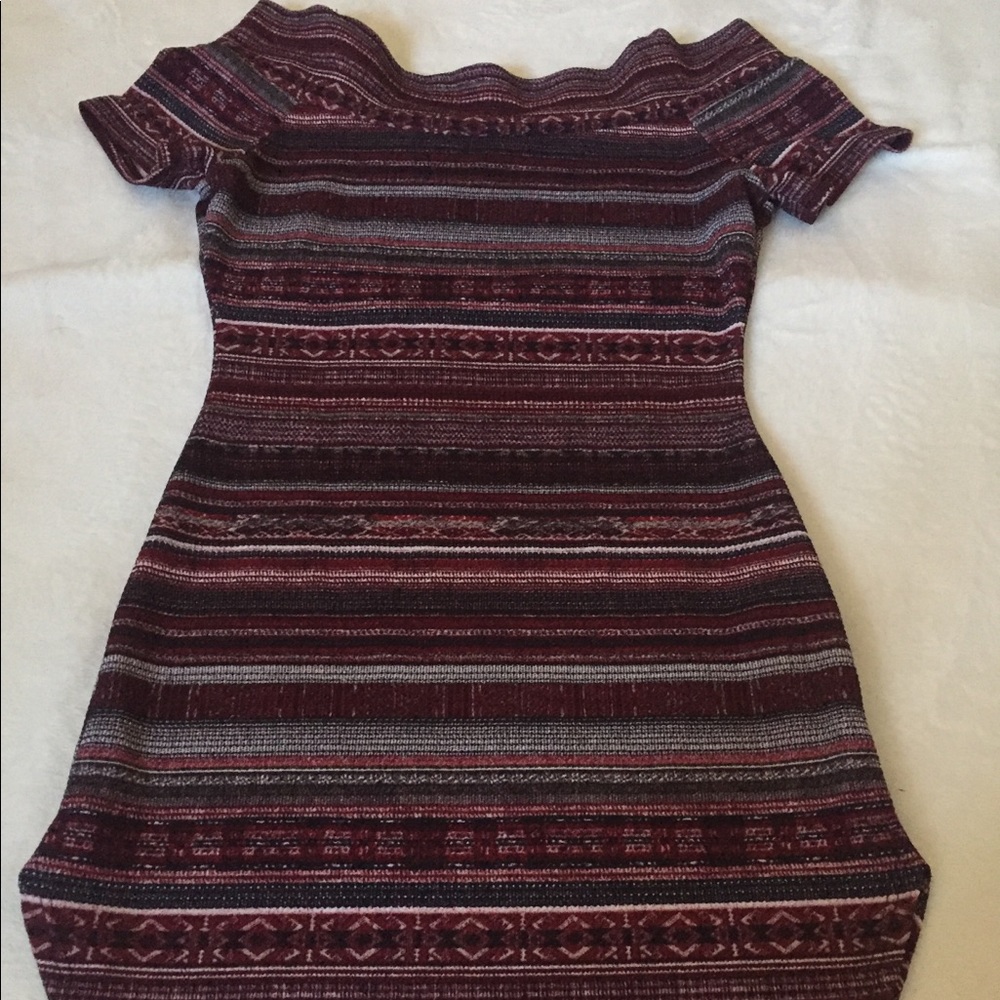 Fitted off the shoulder dress